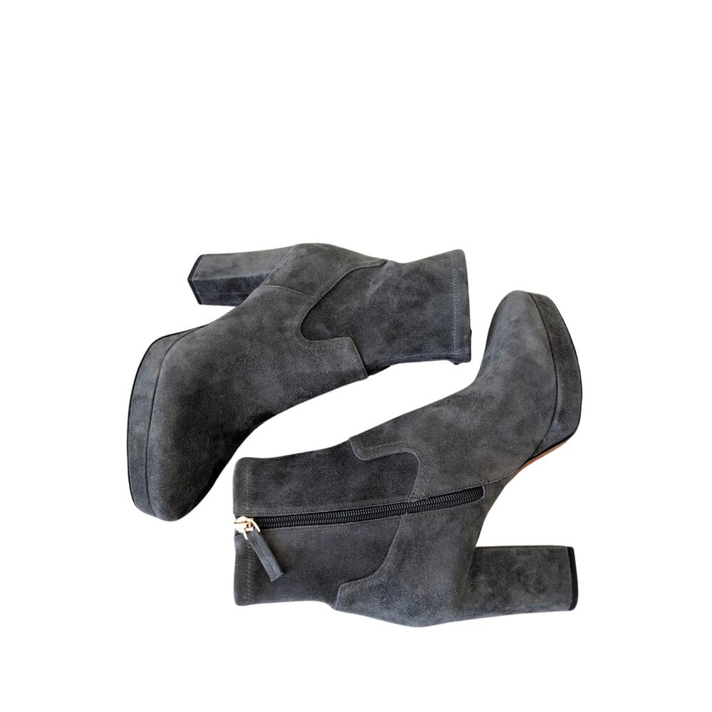 Joie Lewis Platform Bootie In Grey Suede size 7.5 - Picture 3 of 8